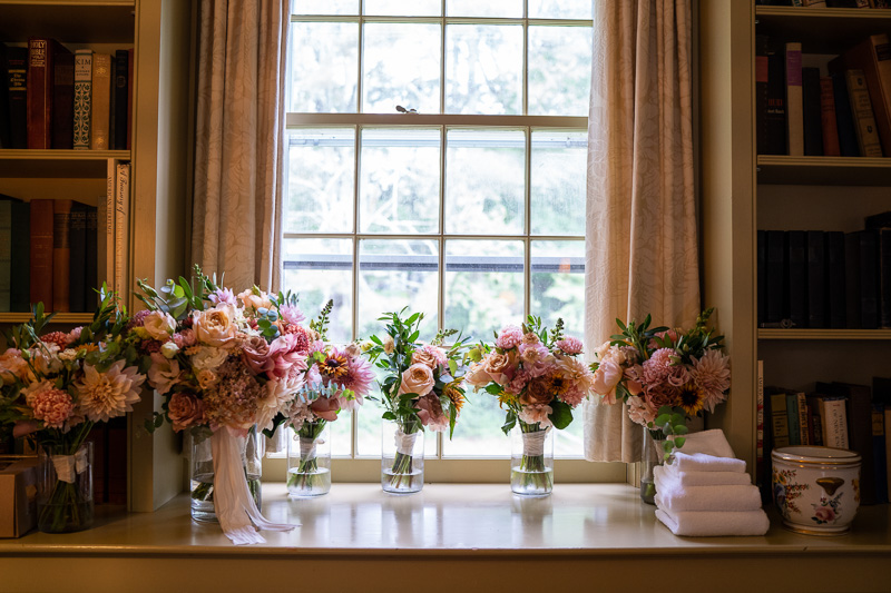 Flowers on a window sill
