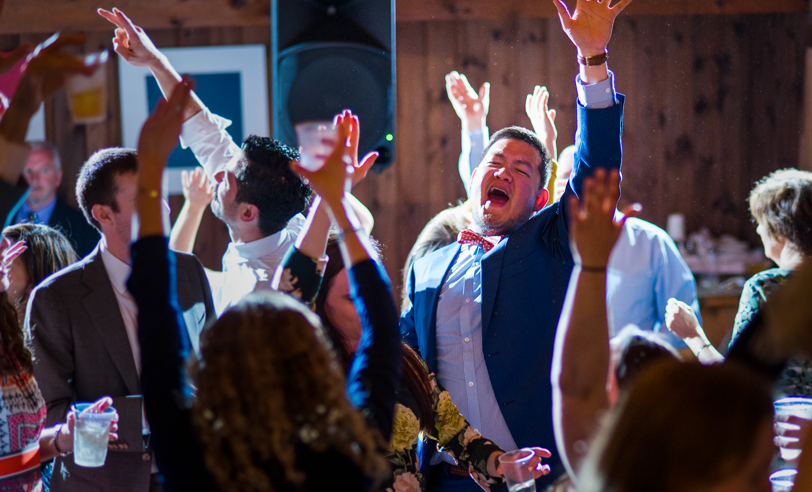Dancing reception at Linekin Bay Resort