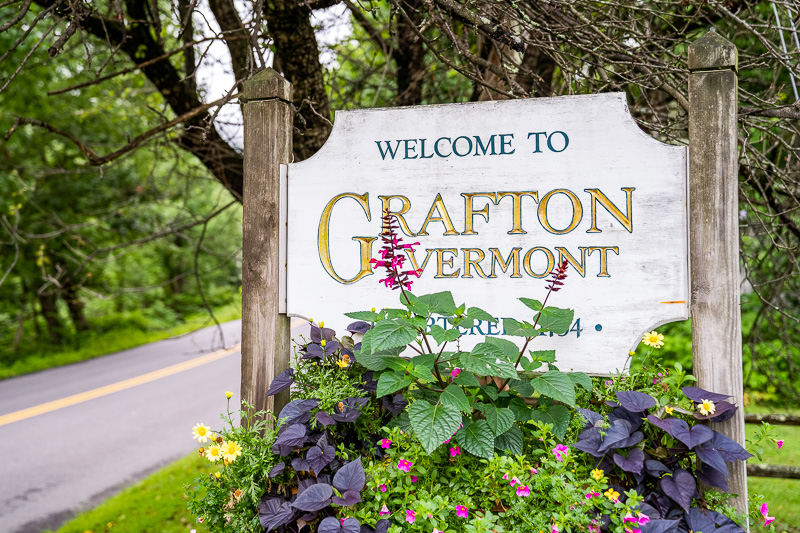 Welcome to Grafton Vermont sign