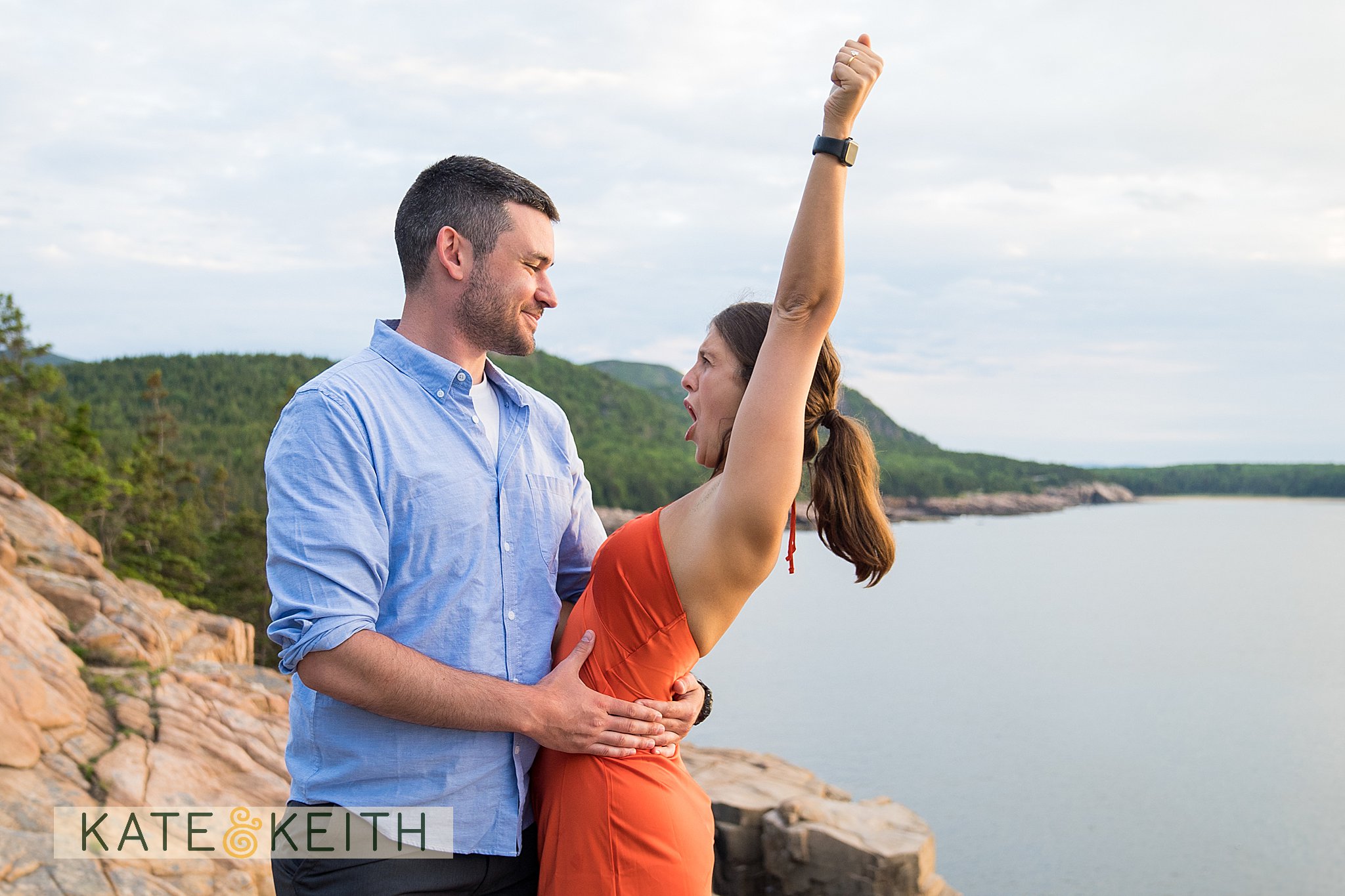 Secluded Sunrise Proposal In Acadia Kate And Keith