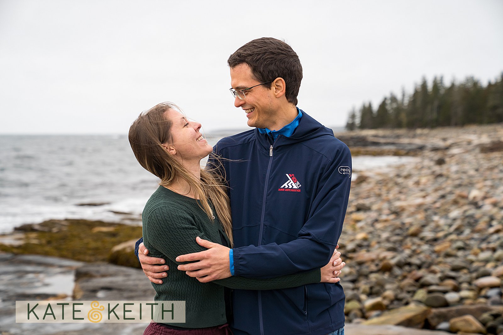 intimate Acadia proposal session